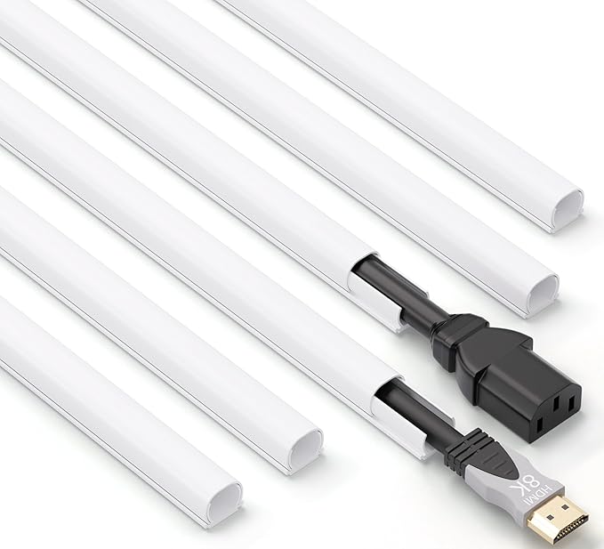 ZhiYo 85in Cord Hider for One Wire, Self-Adhesive Cord Covers for Wires on Wall by ZhiYo