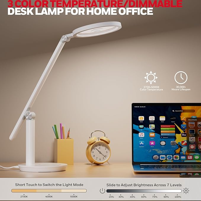 Honeywell Desk Lamp for Home Office, H6 Sunturalux™ Eye-Caring Led Desk Light - Image 3