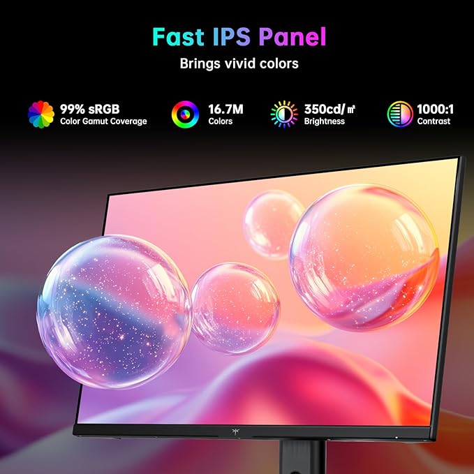KTC 24.5 Inch 300Hz Gaming Monitor, FHD 1080P 240Hz Fast IPS Monitor, - Image 4