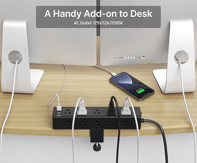 CCCEI Standing Desk Clamp Power Strip - Image 4