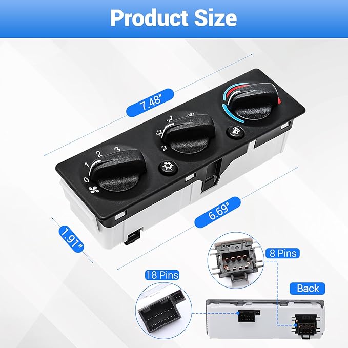 Q21-6119 AC Climate Control Module Compatible - Image 2