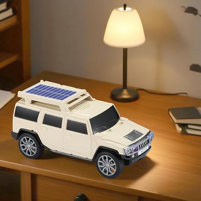 WSTER WS-696 Solar Bluetooth Replica Speaker – Portable Modern Off-Road Car - Image 6