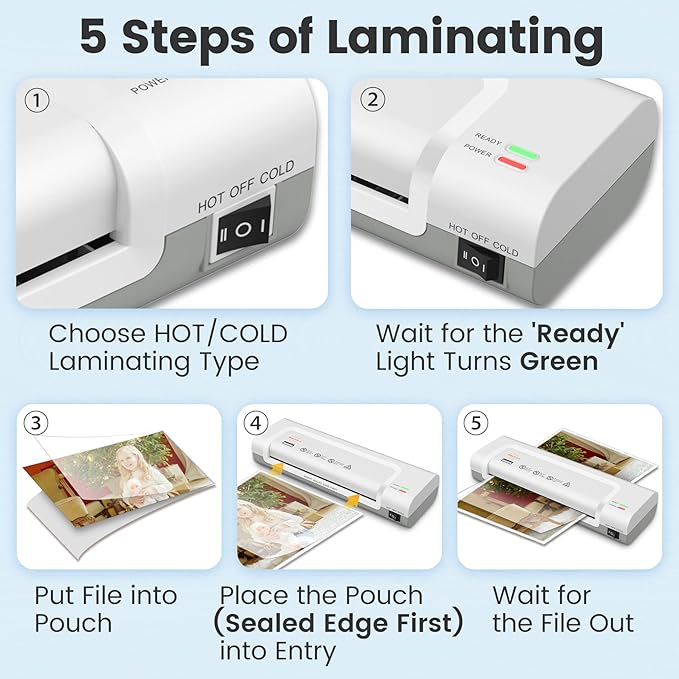 VidaTeco Laminator Machine 9-inch Thermal Laminator - Image 7