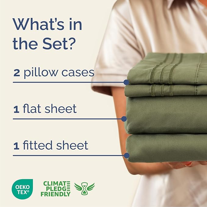 Queen Size 4 Piece Sheet Set - Image 2