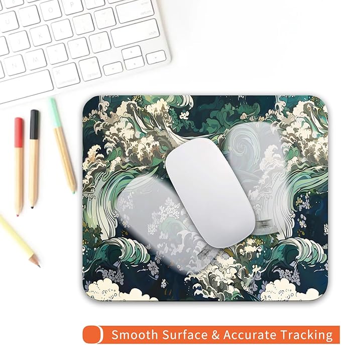 Armanza Square Mouse Pad Japanese Art, Personalized Premium-Textured Custom - Image 4