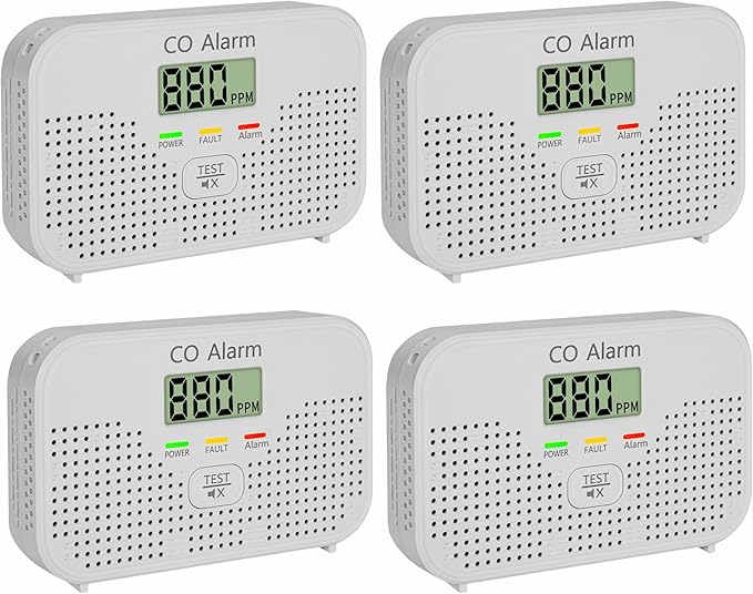 Carbon Monoxide Detector Powered by AA Battery, CO Monitoring Alarm by Unknown