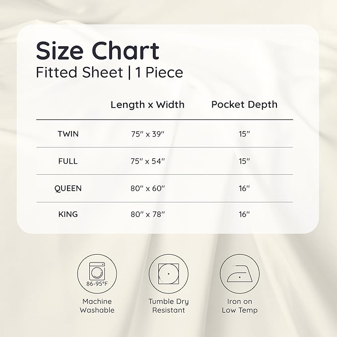 Bambaw 100% Viscose Derived from Bamboo Fitted Sheet Only, Soft Fitted Sheet - Image 8
