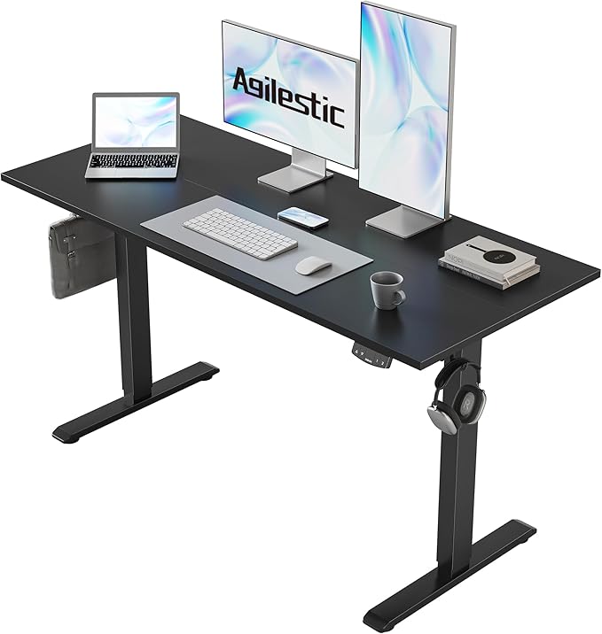 Agilestic Electric Standing Desk, 48 x 24 Inches Height Adjustable Desk by Agilestic