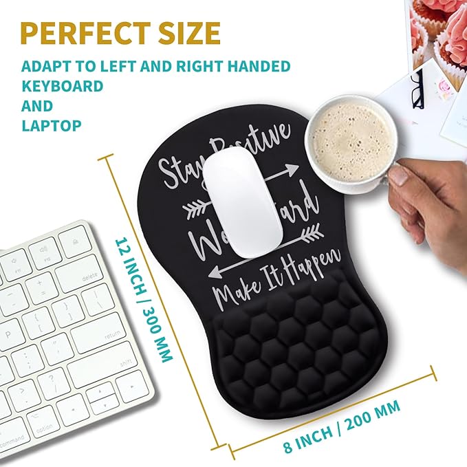 Hokafenle Ergonomic Mouse Pad Wrist Support, Wrist Rest Mousepad - Image 3