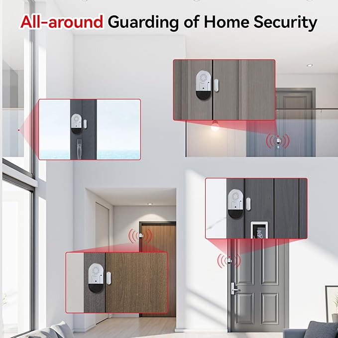 Sanjie Door Alarms When Opened, Door Window Alarm Sensors - Image 8