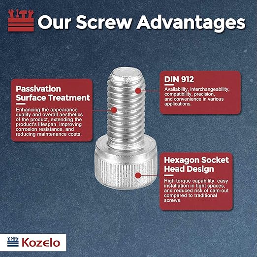 Kozelo 20pcs Socket Head Cap Screws - Image 3