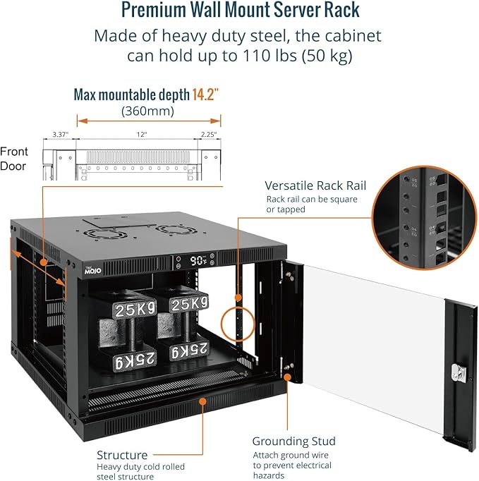 Tecmojo 6U Wall Mount Rack - Image 4