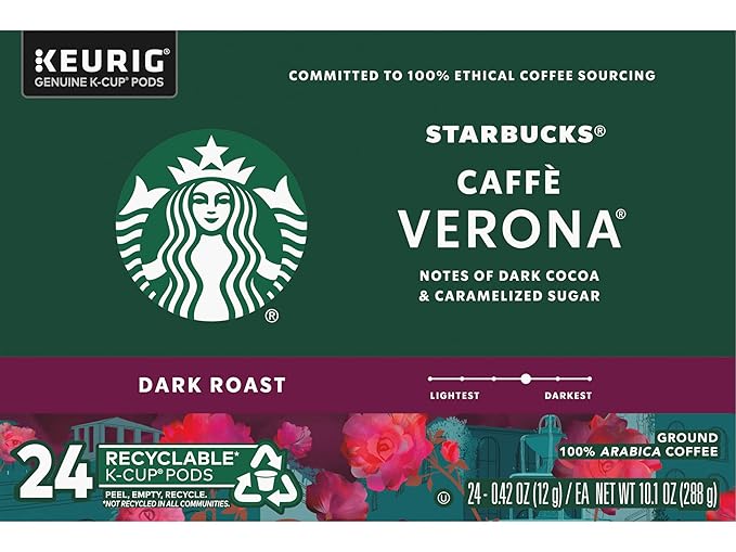 Starbucks Coffee K-Cup Pods, Caffè Verona, Dark Roast Coffee, Notes of Dark - Image 8