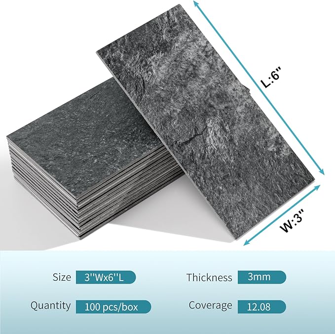 Vamos Tile 100 Pieces Peel and Stick Backsplash Tiles - Image 6