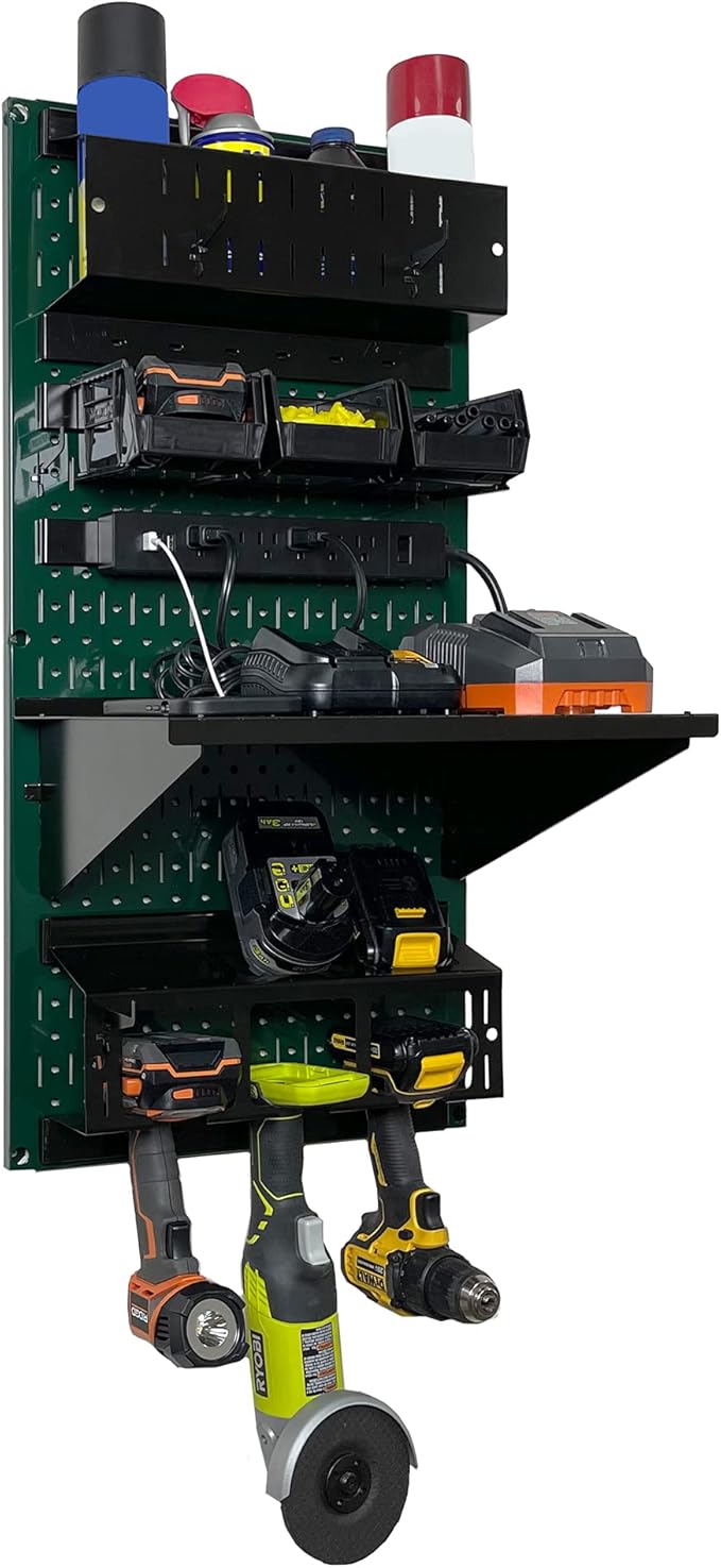Wall Control Power Tool Storage Organizer Kit Cordless Drill Holder Charging - Image 3