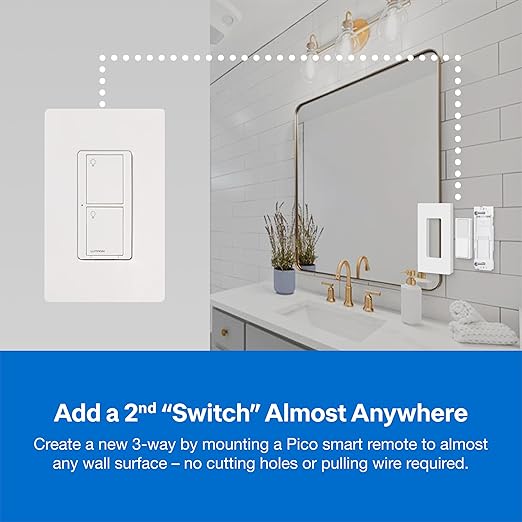 Lutron Caseta Original Smart Light Switch Kit w/ Wall Plate and Smart Hub - Image 8
