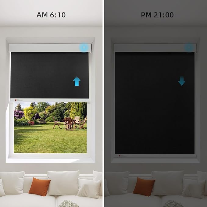 ZSTARR Motorized Smart Blind for Window, Automatic Blackout Roller Shade - Image 3