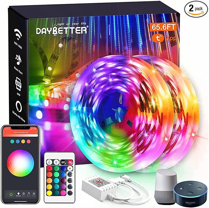 DAYBETTER 65.6ft WiFi Smart Led Lights Strip by DAYBETTER