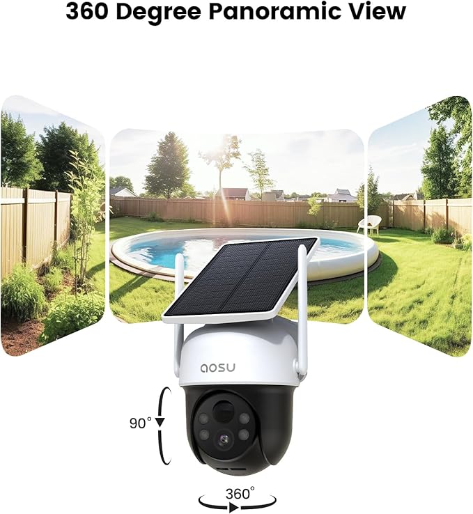 AOSU Solar Camera Security Outdoor - Image 3