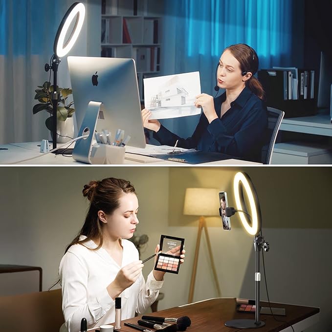Desk Ring Light with Stand - Image 3