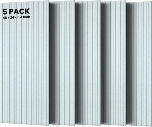 5 Pack Acoustic Panels, Premium Wall Sound Absorbing Panels, Decorative Sound