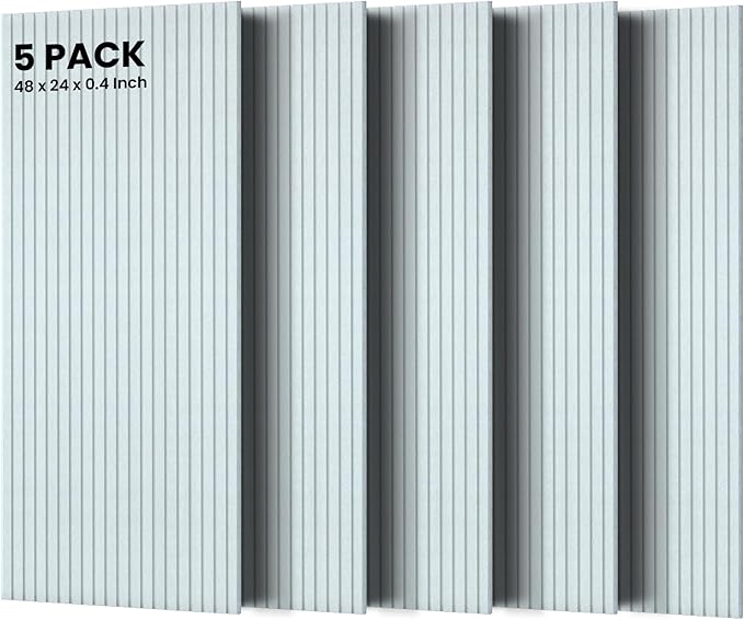 5 Pack Acoustic Panels, Premium Wall Sound Absorbing Panels, Decorative Sound by TO-TH
