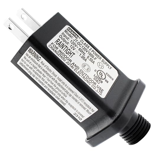 12V 1A Replacement LED Transformer Model JT-DC120V1000-F Class 2 Power Supply by Airoads