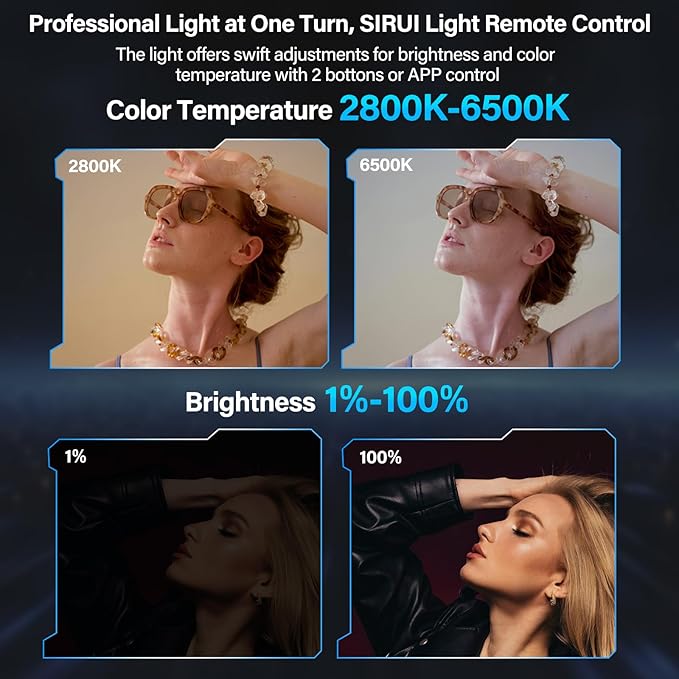 SIRUI Super Bulbs C150X 150W LED Video Light, COB Portable Photography Camera - Image 3