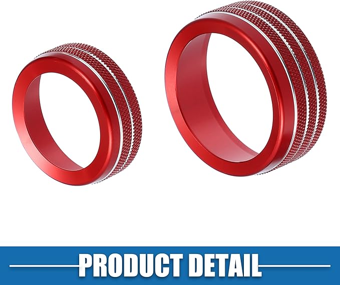 A ABSOPRO AC Knobs Decals AC Radio Switch Knob Cover - Image 6