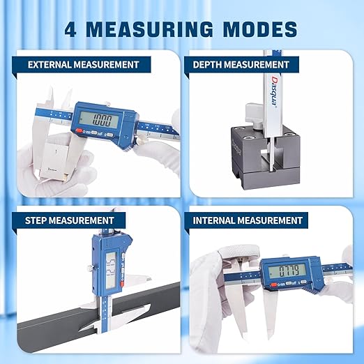 Dasqua Digital Caliper 12", IP54 Stainless Steel Water Resistant Caliper - Image 5