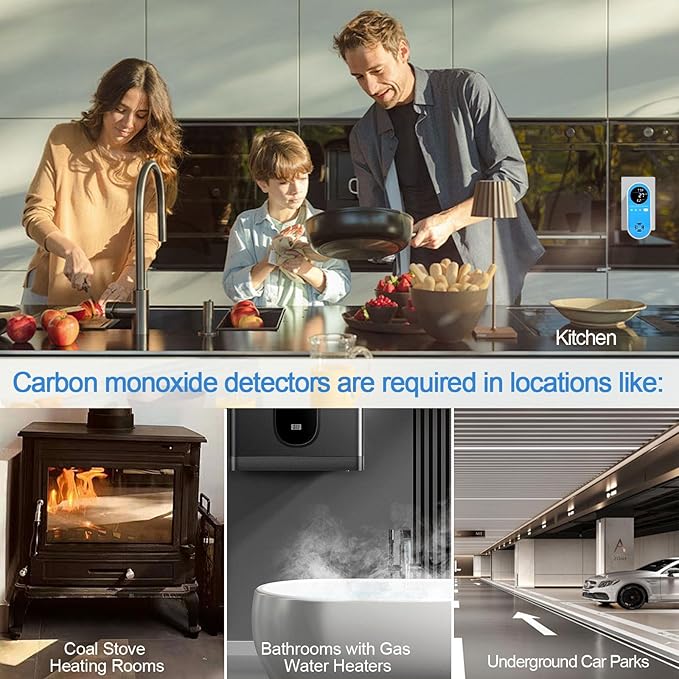 Vzmcov Plug-in Carbon Monoxide Detector - Image 4