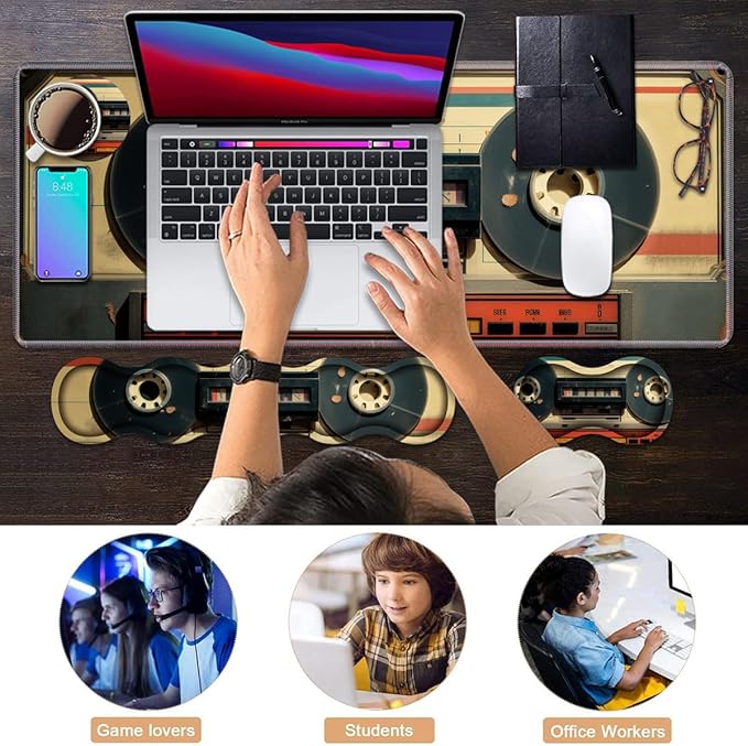 Ergonomic Keyboard Wrist Rest & Mouse Pad Wrist Rest Set, Large XXL Gaming Desk - Image 7