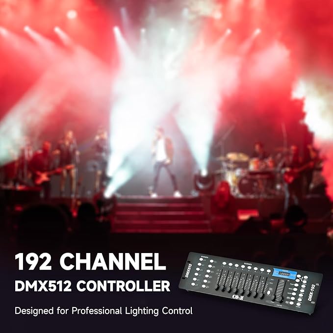 CO-Z 192 DMX 512 Stage DJ Light Controller Lighting Mixer Board Console - Image 2