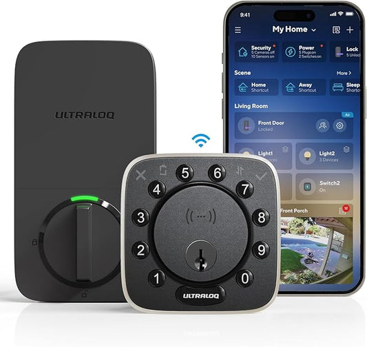 ULTRALOQ 2025 Upgrade Bolt NFC Smart Door Lock, Built-in WiFi Deadbolt 6-in-1 by ULTRALOQOfficialStore