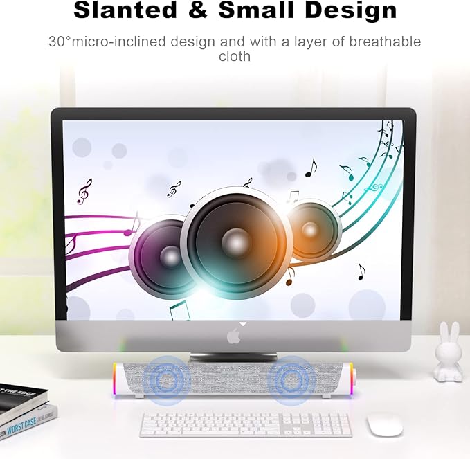 SOULION R30 Plus Bluetooth Computer Speakers, All-in-One Control Button - Image 7