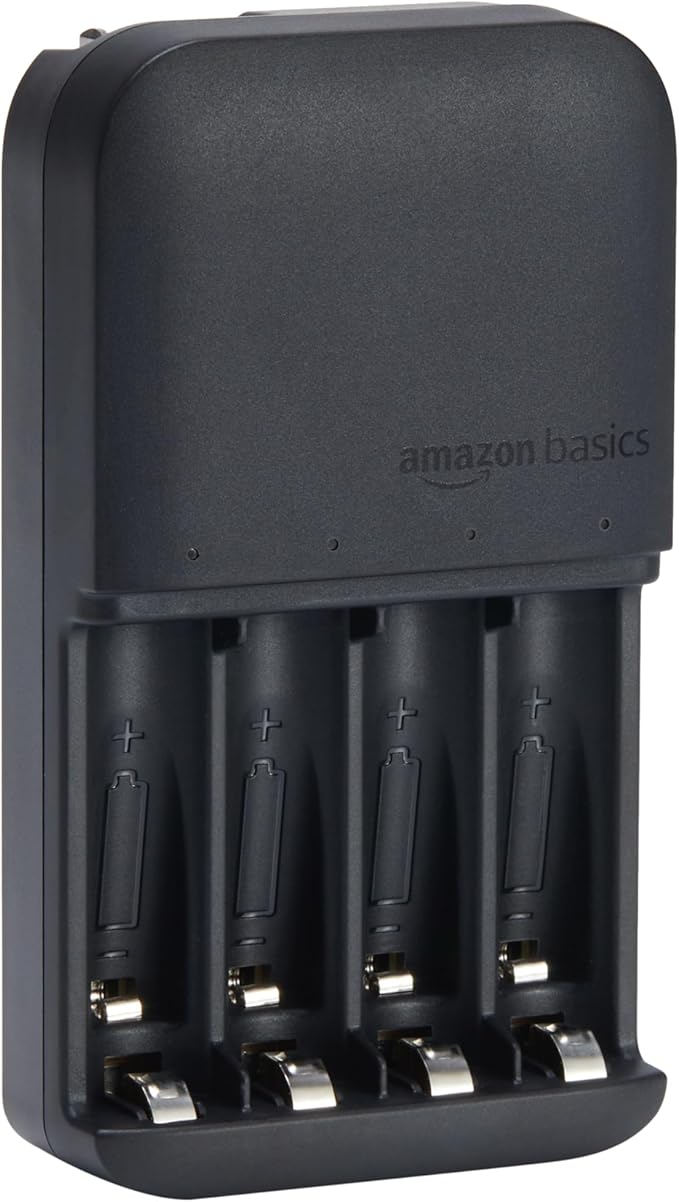 Amazon Basics Battery Charger for Rechargeable AA and AAA NiMh Batteries by AmazonBasics