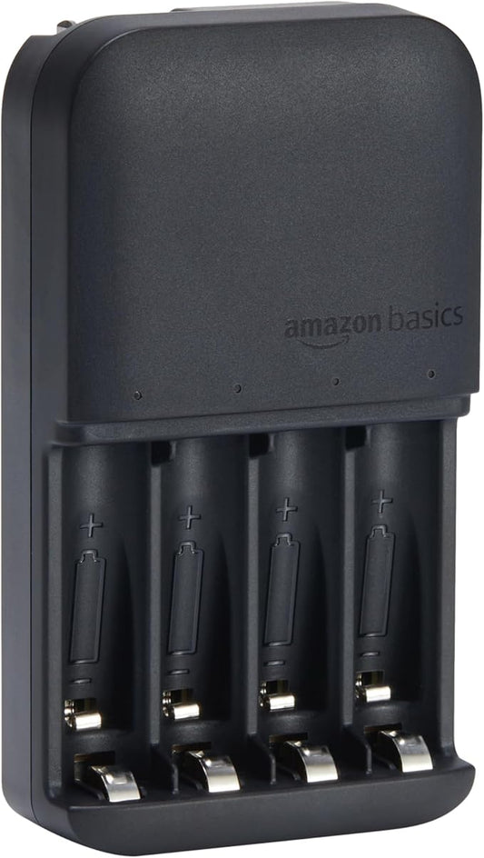Amazon Basics Battery Charger for Rechargeable AA and AAA NiMh Batteries by AmazonBasics
