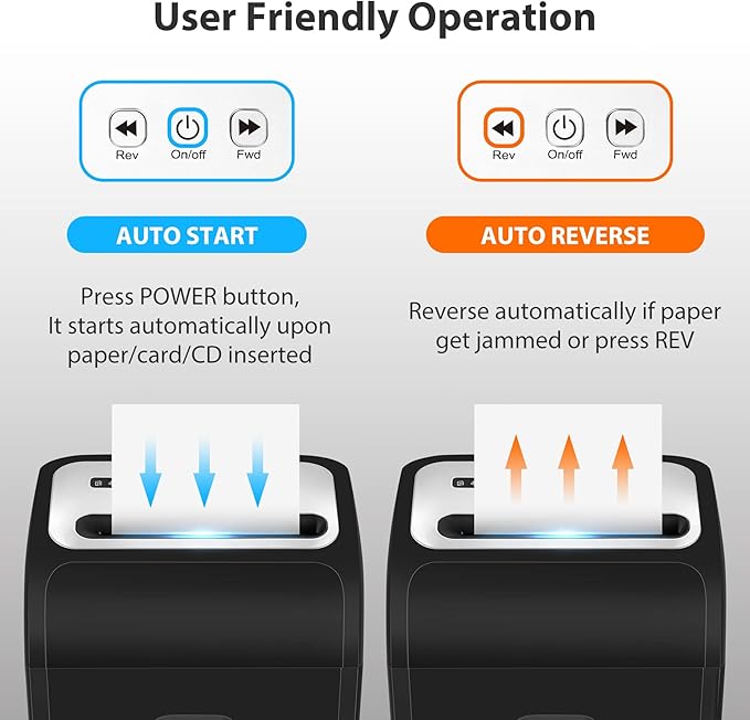 VidaTeco Paper Shredder for Home Office14-Sheet 60-Mins Micro Cut Shredder - Image 7