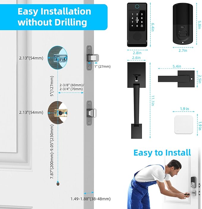 Miuedo WiFi Front Door Lock Sets - Image 5