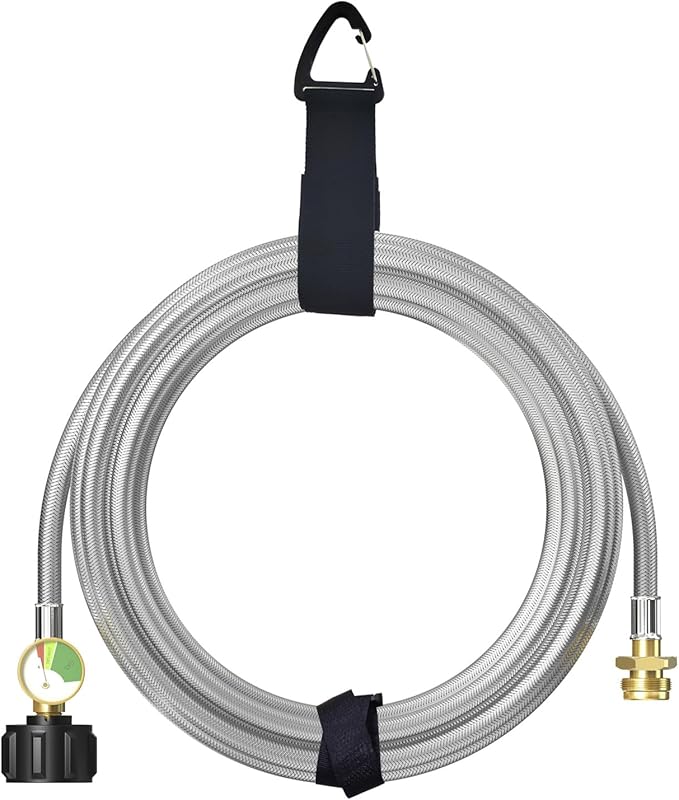 NQN 12FT Stainless Braided Propane Adapter Hose - Image 8