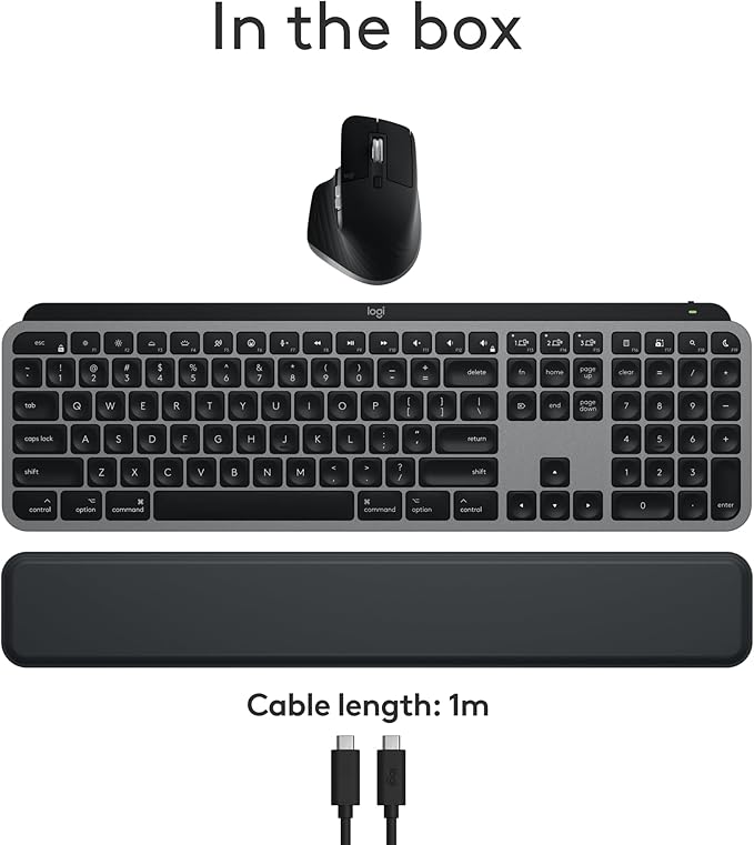 Logitech MX Keys S Combo for Mac, Wireless Keyboard and Mouse - Image 9