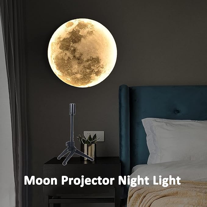 BODLYL Non-Fade Moon Projector Night Light, USB Powered Moon Lamp Romantic - Image 8