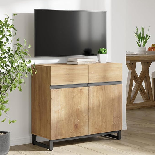 Wampat Modern TV Stand for 40 inch TVs, Entertainment Center Console by WAMPAT