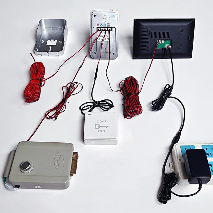 KeonBell 2 Wired Video Intercom System, 7 Inches Video Doorbell Camera - Image 10