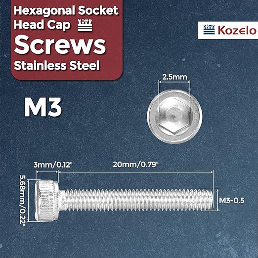 Kozelo 40pcs Socket Head Cap Screws - Image 2