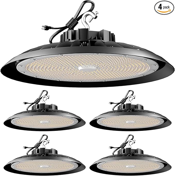 ACOHOOK 420W LED High Bay Light 5000K Daylight UFO Commercial Bay Light by ACOHOOKCommittedToProvidingCost-EffectiveProductsQualityServices