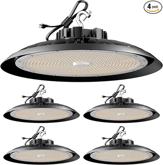 ACOHOOK 420W LED High Bay Light 5000K Daylight UFO Commercial Bay Light by ACOHOOKCommittedToProvidingCost-EffectiveProductsQualityServices