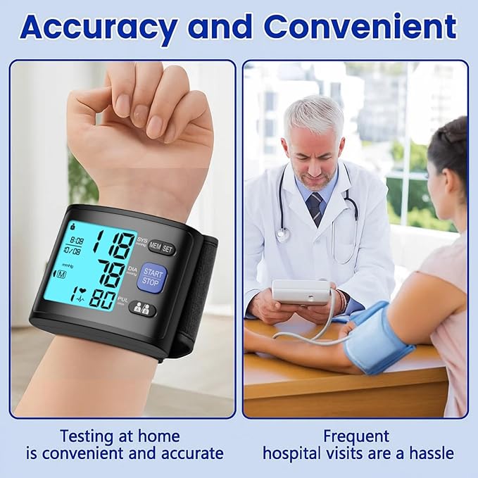 Blood Pressure Monitor Wrist Blood Pressure Cuff Automatic BP Machine - Image 6