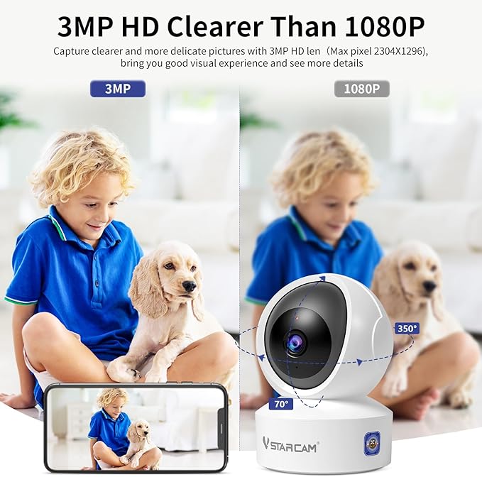VSTARCAM 3MP Pet Camera Indoor - Image 3