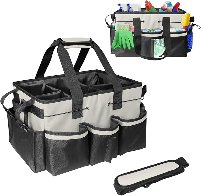 Boczif Cleaning Caddy Bag Wearable, Cleaning Caddy Supplies Organizer by Boczif